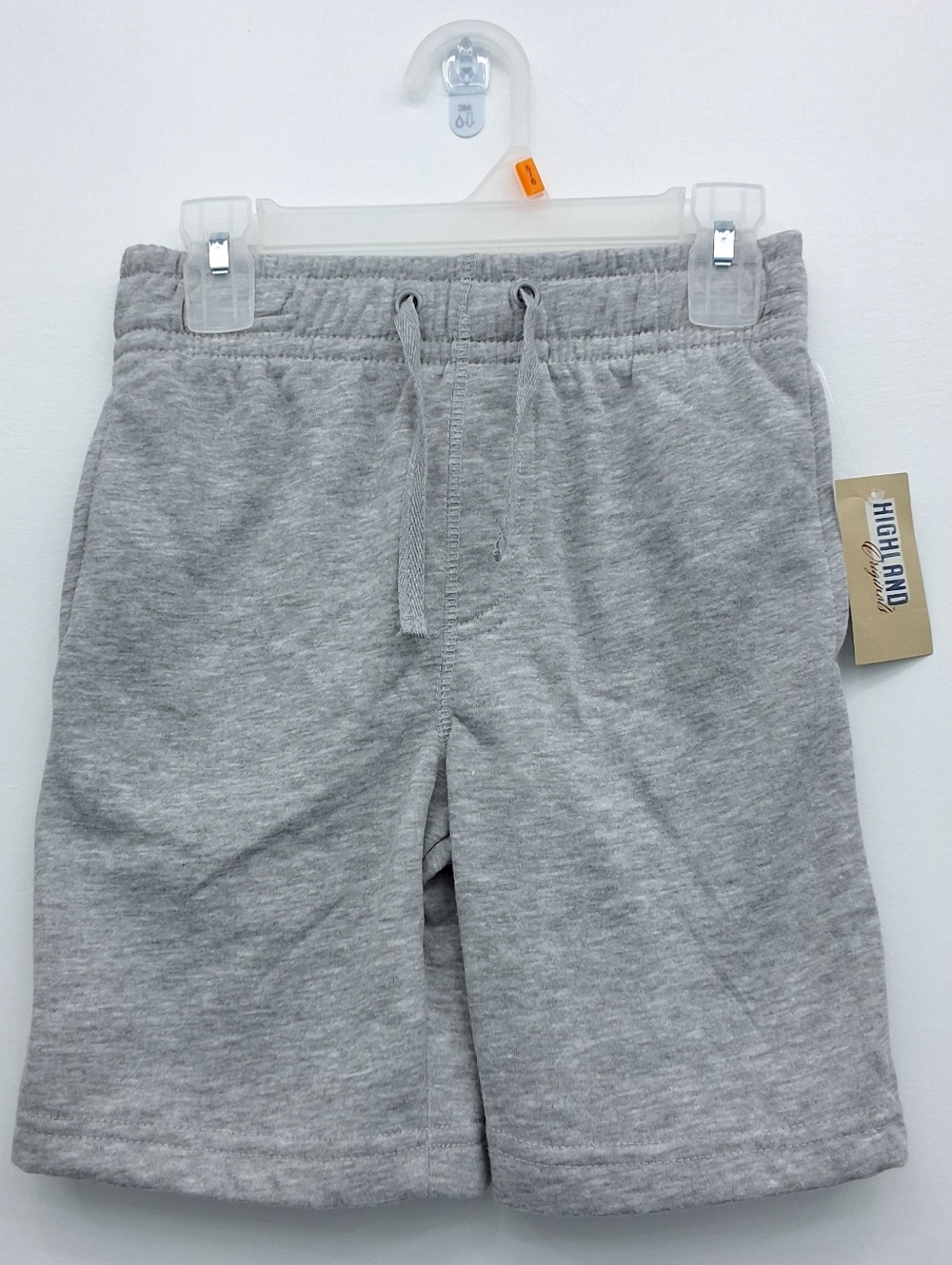 Boys Gray Fleece Sweat Shorts With Pockets, Size 5/6, New With Tag